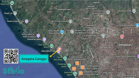 lokasi hotel anata canggu